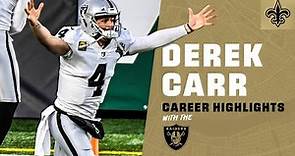 Derek Carr Career Highlights w/ Raiders | New Orleans Saints