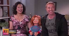 Jennifer Tilly and Devon Sawa Promote Season 2 of Chucky on Entertainment Tonight