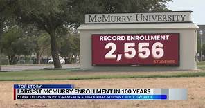 McMurry University hosts largest enrollment in school history