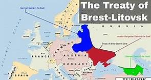 3rd March 1918: Treaty of Brest-Litovsk signed between Russia and the Central Powers