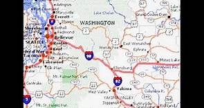 mapa de Washington