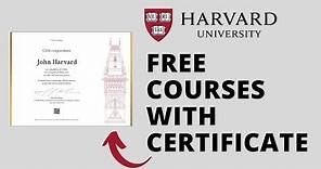 Harvard University Free Online Courses with Certificate | Free Computer Science Courses