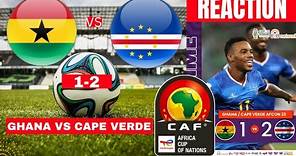 Ghana vs Cape Verde 1-2 Live Africa Cup Nations AFCON Football Match Score Black Stars Highlights