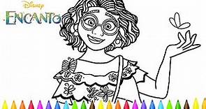 ENCANTO Coloring Page Mirabel Isabela Luisa Madrigal Family - Disney's Encanto Coloring Book Pages