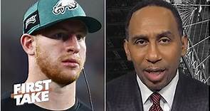 First Take reacts to Jason Peters saying 'Philly was Carson Wentz's biggest problem'