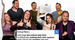 'Critical Role' Cast Answers The Web's Most Searched Questions