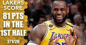 LeBron records 11th triple-double, Lakers notch 81-point 1st half vs. Kings | 2019-20 NBA Highlights