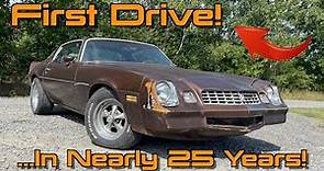We Take The 1979 Chevrolet Camaro For Its First Drive In Nearly 25 Years!