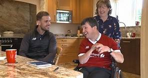 Jordan Henderson suprises a lifelong LFC fan | Pure Liverpool FC