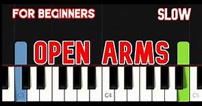 OPEN ARMS [ HD ] - JOURNEY | EASY PIANO