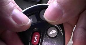 How to Re Program a GM Keyless Entry Car Remote Buick Chevy Cadillac Pontiac