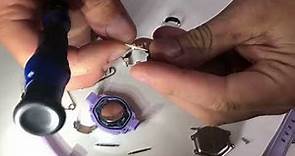 Replacing battery in ladies Armitron Sport Women's 45/7012 PRSV digital watch