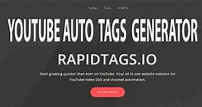 RapidTags.io: The Must-Have SEO Tool for YouTube Creators