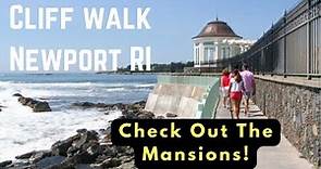 Walking The CLIFF WALK of Newport, Rhode Island! It's Beautiful And Breathtaking.