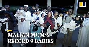 Mali mother who gave birth to 9 babies returns home with hands full