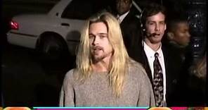Long-haired BRAD PITT attends 'Legends of the Fall' premiere - 1994