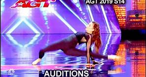 Marina Mazepa Contortionist Dancer CRAZIER THAN The Exorcist | America's Got Talent 2019 Audition