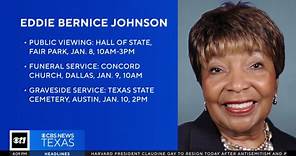 Memorial and funeral services announced for Eddie Bernice Johnson