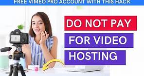 How to Get FREE Video Hosting for Online Courses | Vimeo Pro for FREE