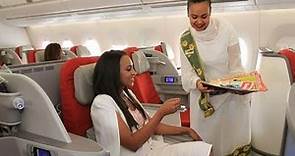 ETHIOPIAN AIRLINES B777 BUSINESS CLASS EXPERIENCE - FLIGHT FROM ADDIS ABABA TO DUBAI, UAE