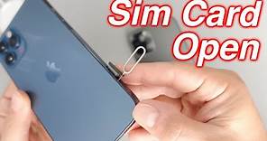 How To Remove Sim Card From iPhone 12 Pro Max - How To Insert Sim Card iPhone 12