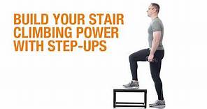 Wellness Wednesday: Build your stair climbing power with step-ups