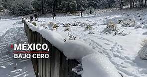 México, bajo cero | La NIEVE cubre desde Veracruz hasta el Ajusco