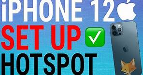 How To Set Up Personal Hotspot On iPhone 12 /12 Pro