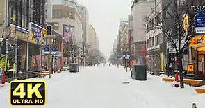 Hokkaido Asahikawa（旭川）Winter 2021｜Japan Walking Tour【4K】