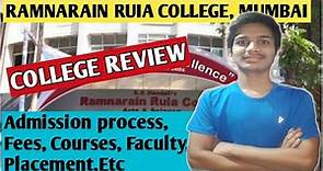 RAMNARAIN RUIA COLLEGE, MUMBAI | Admission process, Fees, Courses, placement, Faculty,Etc
