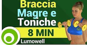 Esercizi per Dimagrire e Tonificare le Braccia Velocemente - Allenamento a Casa di 8 Minuti