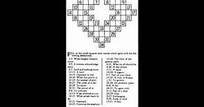 21st December 1913: First modern crossword puzzle printed