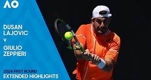 Dusan Lajovic v Giulio Zeppieri Extended Highlights | Australian Open 2024 First Round