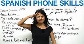 Phone conversations in Spanish