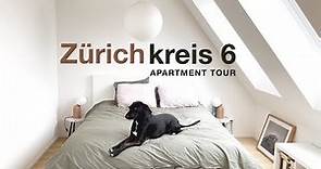 Zürich Apartment Tour | Kreis 6 | Attic Apartment with Swiss + Scandinavian Minimalist decor