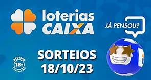 Loterias CAIXA: +Milionária, Quina, Lotofácil e mais 18/10/2023