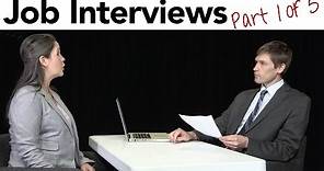 How to Interview for a Job in American English, part 1/5