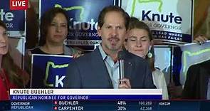 Rep. Knute Buehler gives speech after winning Republican primary