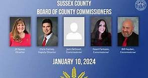 January 10, 2024 Sussex County Board of County Commissioners