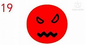 Emoji becoming angry 1-30