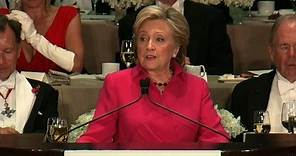 Hillary Clinton's entire speech at the Al Smith dinner