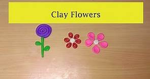 How to make flower with clay | Clay Art Flowers | Clay Modelling