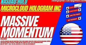 MASSIVE MOMENTUM : HOLO STOCK ANALYSIS | MICROCLOUD HOLOGRAM STOCK