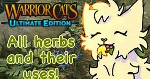 All WC:UE herbs and their uses! | | Warrior Cats: Ultimate Edition herb guide
