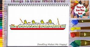 How To Draw Britannic Easy