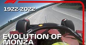 Evolution Of Monza F1 1922 - 2022