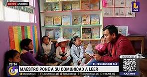 Reportaje en Latina a docente innovador de Apurímac