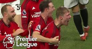 Rasmus Hojlund stuns Aston Villa to give Manchester United 3-2 lead | Premier League | NBC Sports