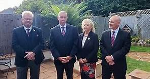 Colin Rattley, Graham Lant, Sue Lant and Andrew Coombes on the launch of The News/local Freemasons  