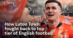 Luton Town celebrate historic rise to Premier League